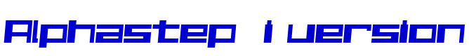 Alphastep  i version 字体